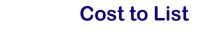 Cost to List